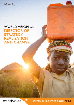 director of strategy realisation and change