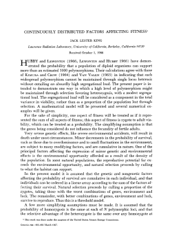 and HUBBY 1966) have demon