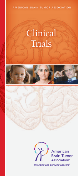 Clinical Trials - American Brain Tumor Association