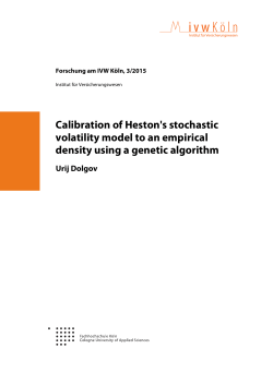 Calibration of Heston`s stochastic volatility model to an empirical