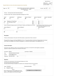 Proposed Rule Change to Add New MSRB Rule G