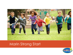 Marin Strong Start - Funding The Next Generation