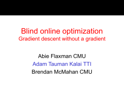 Online convex optimization