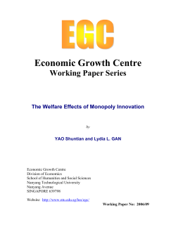 Monopoly Innovation and Welfare Effects