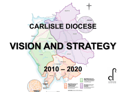 CARLISLE DIOCESE VISION AND STRATEGY 2010 &ndash; 2020