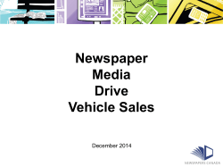 Newspaper Media Drive Vehicle Sales