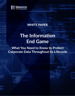 The Information End Game - CSI Lifecycle Services UK Limited