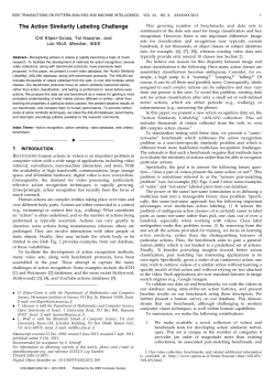 The Action Similarity Labeling Challenge &Ccedil;