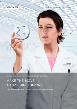 MAkE ThE MOvE TO vAE dISpERSIONS