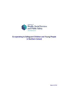 DoH `Co-operating to Safeguard Children and Young People`