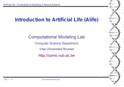 Introduction to Artificial Life (Alife)