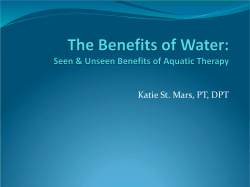 The Benefits of Water - HSP Research Foundation