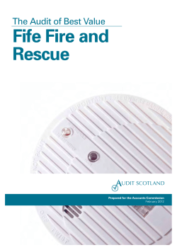 Fife Fire and Rescue - Best Value Audit 2012