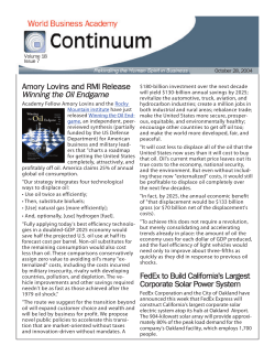 Amory Lovins and RMI Release Winning the Oil Endgame FedEx to