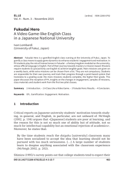 Fukudai Hero A Video Game-like English Class in a Japanese