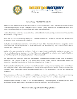 High School: - Renton School District