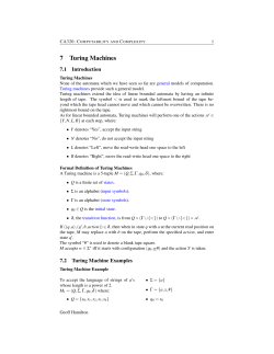 7 Turing Machines - DCU School of Computing