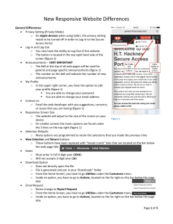 New Responsive Website Differences
