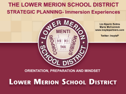 Presentation - Lower Merion School District
