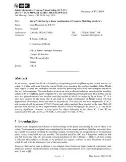 Joint Collaborative Team on Video Coding (JCT-VC) - HAL