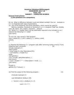 holiday homework(computer science class-xii)