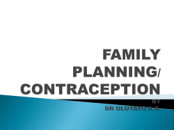 family planning/ contraception by dr olutayo a a.