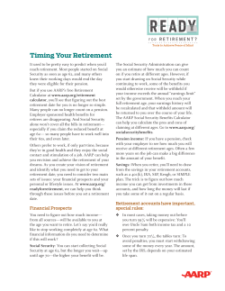 Consider your savings, your pension and your earnings