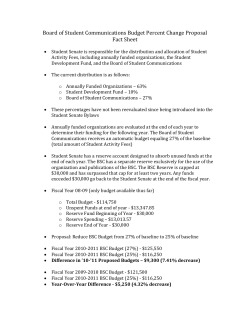 Board of Student Communications Fact Sheet