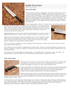 Chef Knife Overview