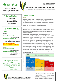 - Ascot Park Primary School