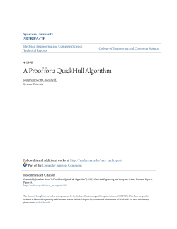 A Proof for a QuickHull Algorithm - SUrface