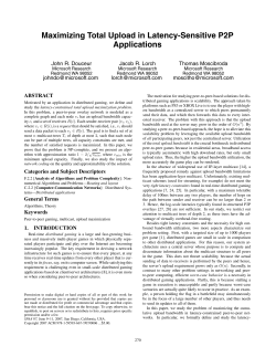 Maximizing Total Upload in Latency-Sensitive
