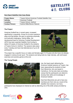 Towers School American Football Satellite Club Activity