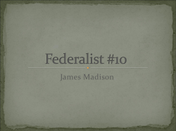 Federalist #10