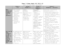 Kumu 2 Kumu Math SY 2011-12