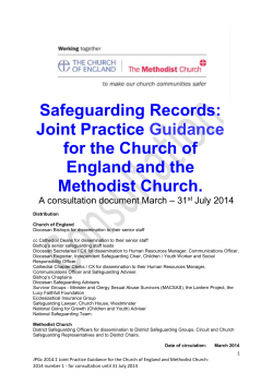Safeguarding Records - The Church of England