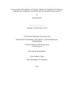 EVALUATING THE NORMAL ACCIDENT THEORY IN COMPLEX