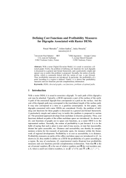 Defining Cost Functions and Profitability Measures for Digraphs