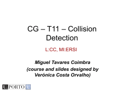 CG &ndash; T11 &ndash; Collision Detection