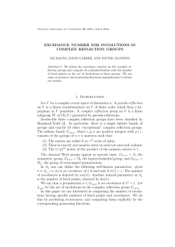 EXCEDANCE NUMBER FOR INVOLUTIONS IN COMPLEX