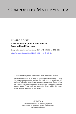 A mathematical proof of a formula of Aspinwall and