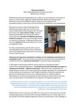 Mohammad Ibrahim Shell Twilight Basketball Participant and Coach