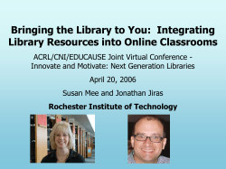 PowerPoint slides with notes - RIT Libraries