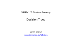 Learning from Data COMP61011 : Machine Learning