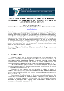 molecular dynamics simulations of polyglycerol dendrimers as