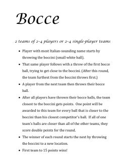2 teams of 2&ndash;4 players or 2&ndash;4 single-player teams &bull; Player with most