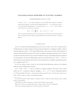 MULTI-REAL-LINEAR ISOMETRIES ON FUNCTION