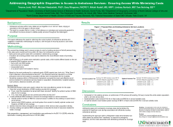 Jonk Geographic Disparities Ambulance Services poster.Natl EMS
