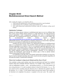 Multidimensional Direct Search Method
