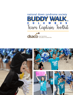 Buddy Walk Team Captain Toolkit